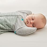 Vista 7 de Love to Dream Swaddle UP Transition Bag Cálida 2.5 TOG, Dreamer Olive, Extra Large, 24-32 libras, Alas Desmontables con Cremallera Patentadas, Ayuda