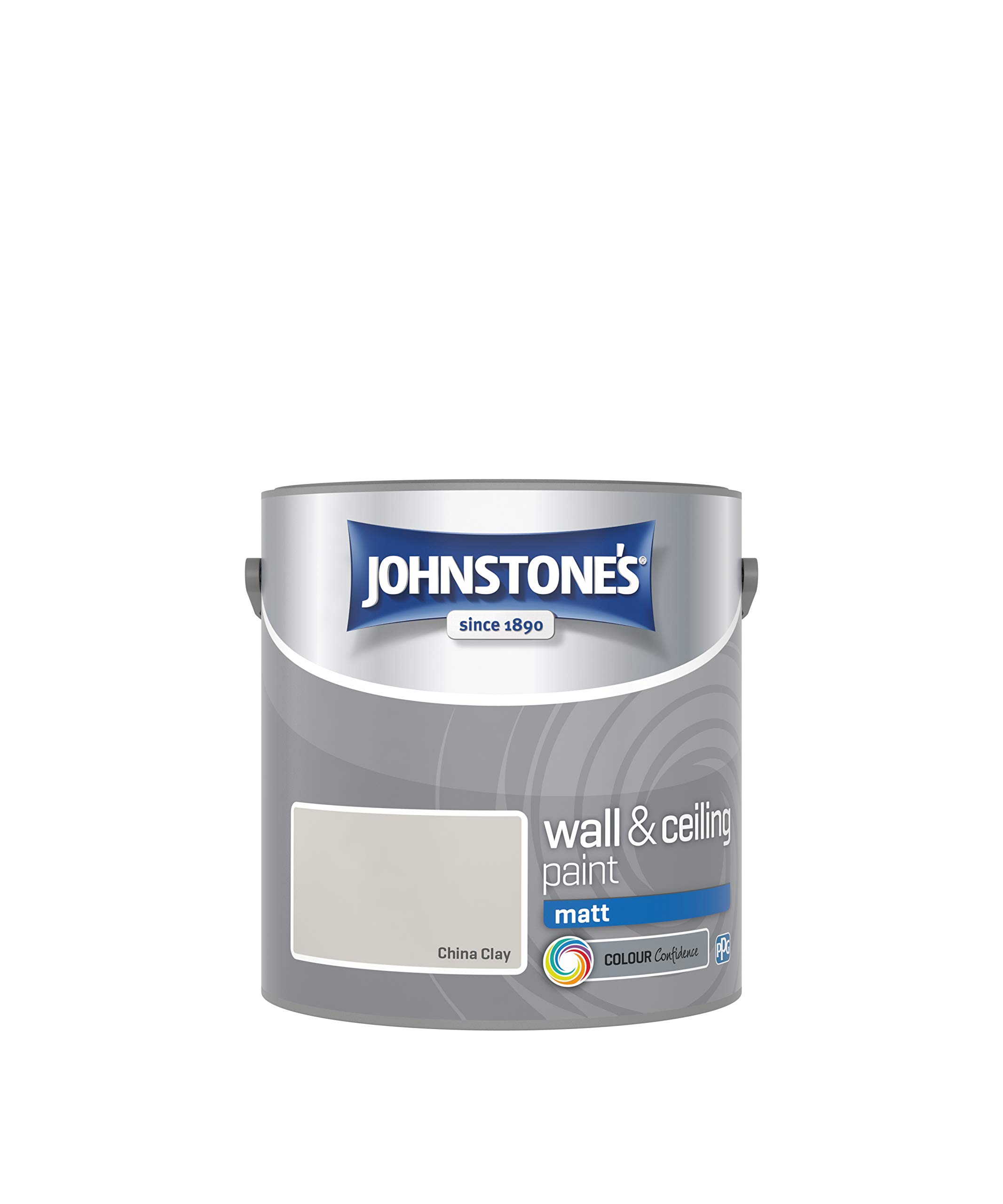 Johnstone's Walls & Ceilings Matt Emulsion Paint 2.5L China Clay