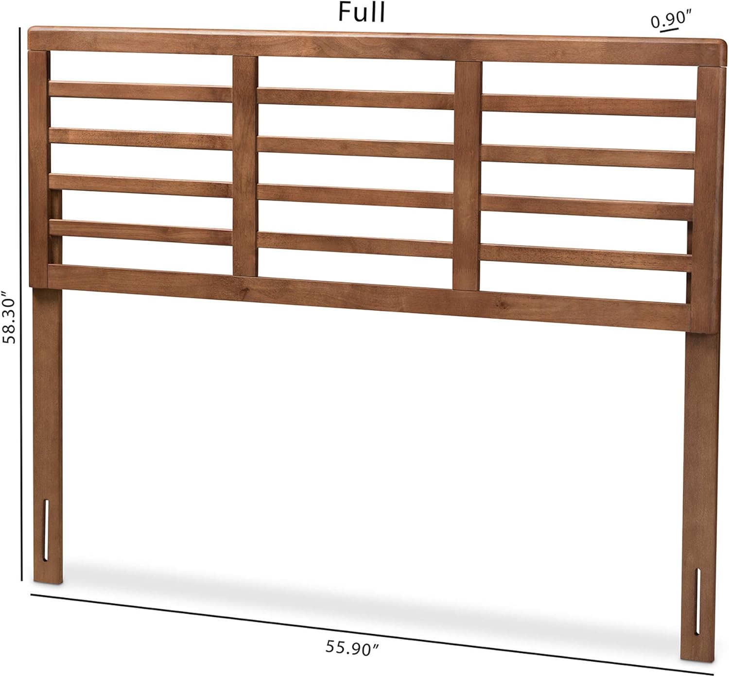 Baxton Studio Headboards, King, Ash Walnut