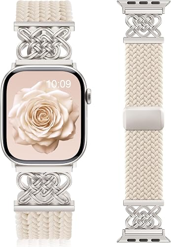 72% off promo code for Braided Stretchy Band for Apple Watch Bands for Women 44mm 45mm 46mm 49mm on Amazon