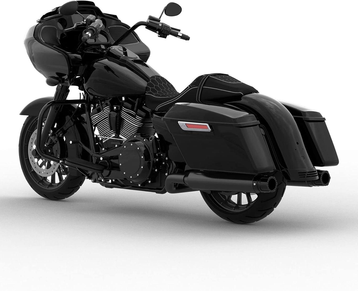 HR3 Inner Outer Fairing Saddlebags Side Cover Front Rear Fender Gas Tank Gloss Black Bodykit Bodywork Fit for Harley Road Glide 15-23 models