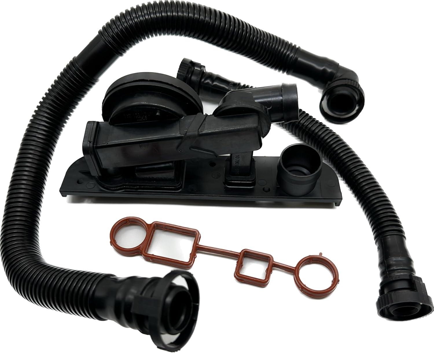 PCV Crankcase Vent Valve Breather Hose Gaskets Kit Replacement Fits For 2006-2015 VW Jetta Passat Audi A3 A4 A4 Quattro 2.0T FSI Black#06F129101 06F129101F 06F129101L