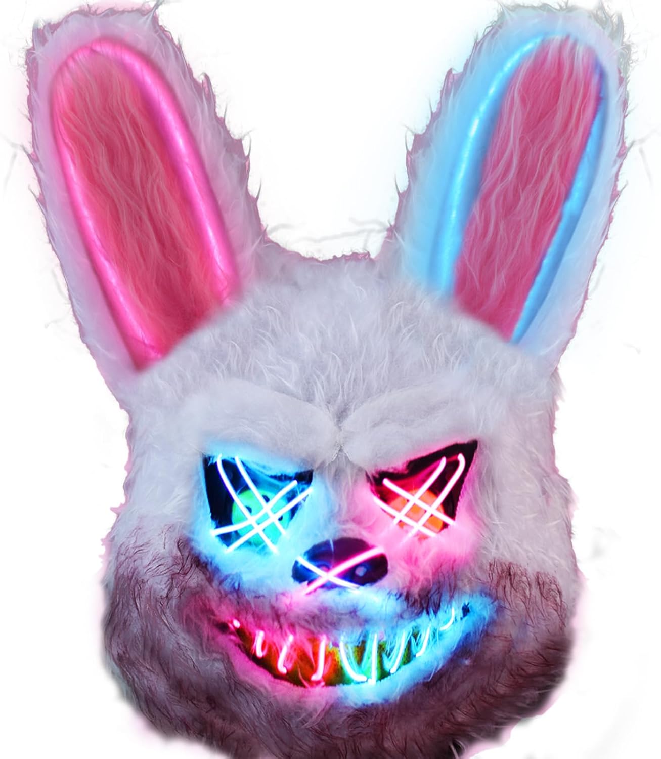 AndTree Halloween Scary Bunny Mask with Skirt, Halloween Costumes for Girls Halloween Cosplay, Scary Costume Party AndTree Halloween Scary Bunny Mask with Skirt, Halloween Costumes for Girls Halloween Cosplay, Scary Costume Party