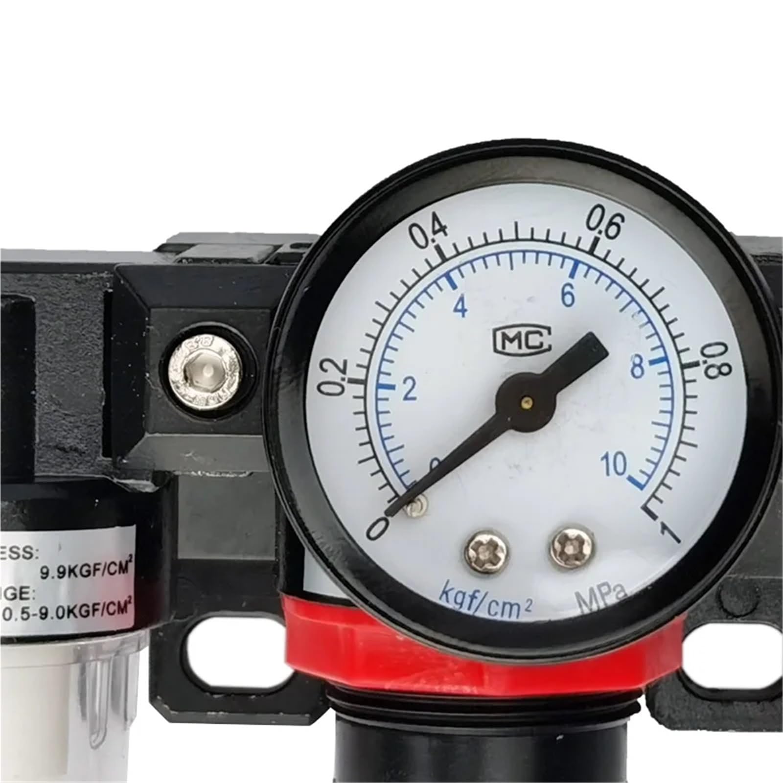 1 szt. AC2000 manometr 1/4" kompresor powietrza filtr oleju, separator wilgoci do filtrowania wody (AC2000-PC6-02)