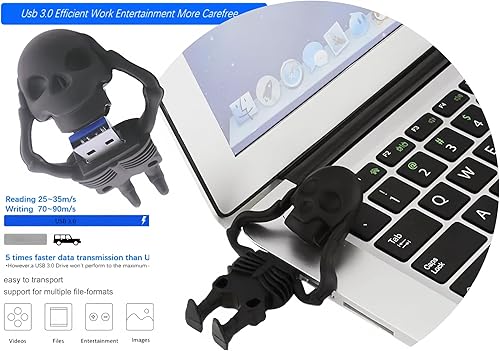 Miniatura 3 de 128GB USB 3.0 Flash Drive Novedad Dibujos Animados Esqueleto Alta Velocidad de Transferencia Pendrive Memory Stick