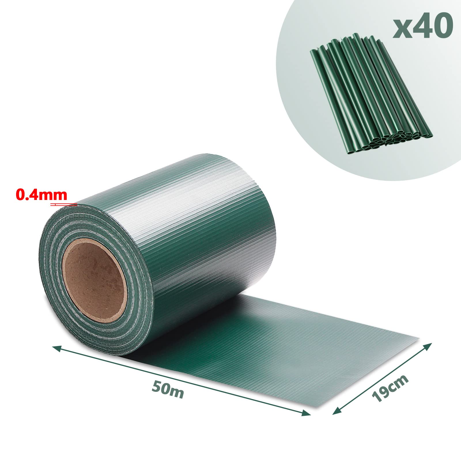 Pellicola Per Recinzione Balcone - Protezione Da Vento E Sguardi - PVC, 19 Cm X Lunghezza Variabile - Foto 8