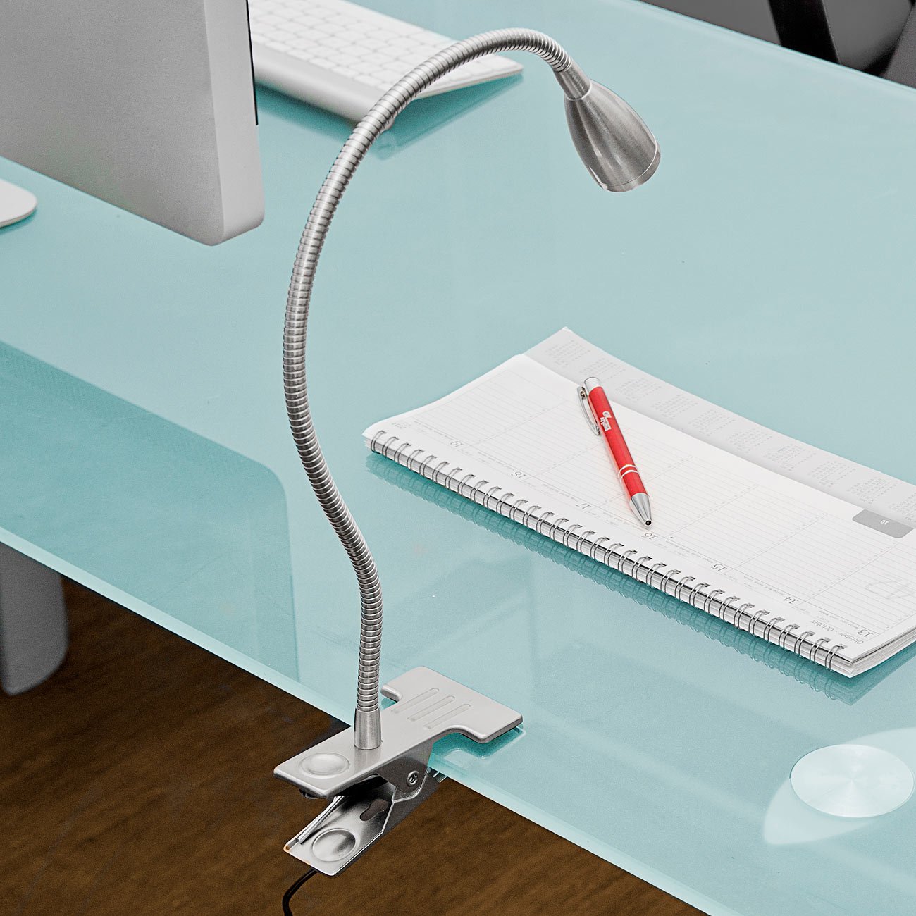 Lampada Da Lettura Ricaricabile Da Collo, Lampada Da Lettura Pieghevole Con Braccio, 3 Colori Lunga Durata Ideale Per Leggere Lavorare A Maglia E Fare Riparazioni 90313261