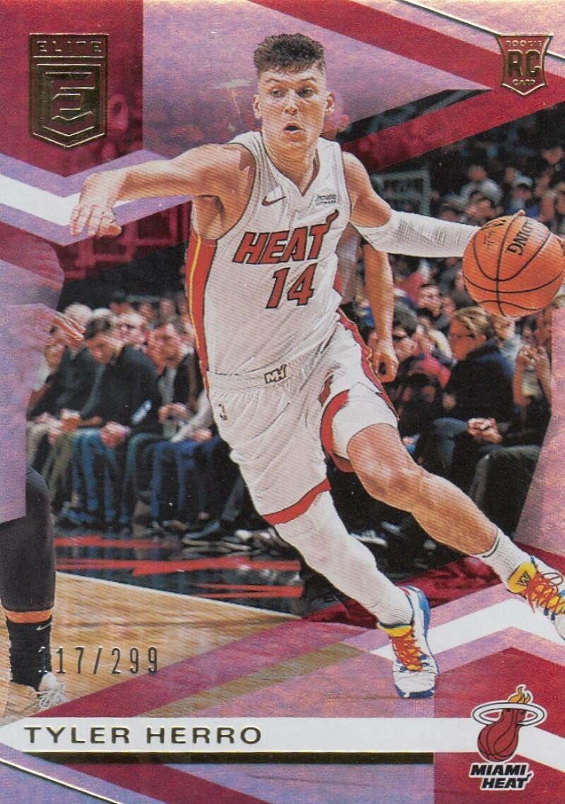 Basketball Trading Card 2019-20 Donruss Elite #122 Tyler Herro NM Near Mint RC Rookie 117/299 Heat