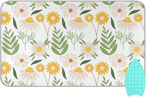 Alfombrilla de planchar portátil para planchar, manta de planchar para mesa, resistente al calor, doble cara, para viajes, grande, 47.2 x 27.6