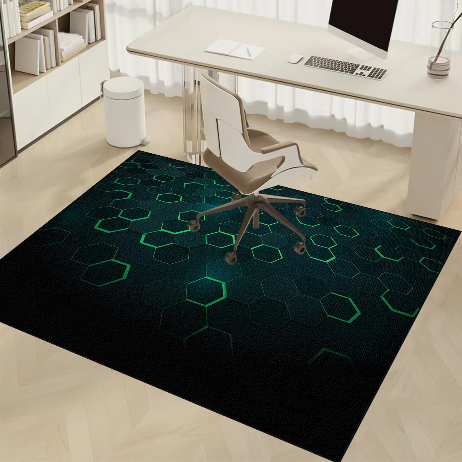 Tapis de Protection pour les Sols, Tapis de Chaise Gaming, 140 x 160 cm Tapis Protège Sol Antidérapant pour Chaise de Bureau et Gaming, Tapis de Protection Sol Gaming Convient au Bureau à Domicile