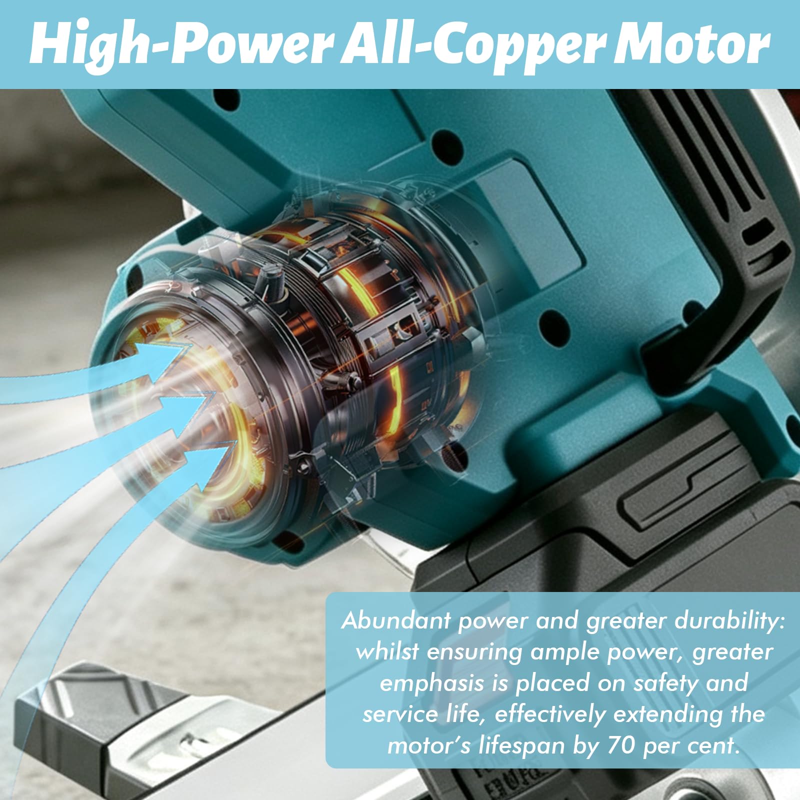 Sierra ingletadora profesional para batería Makita de 18 V