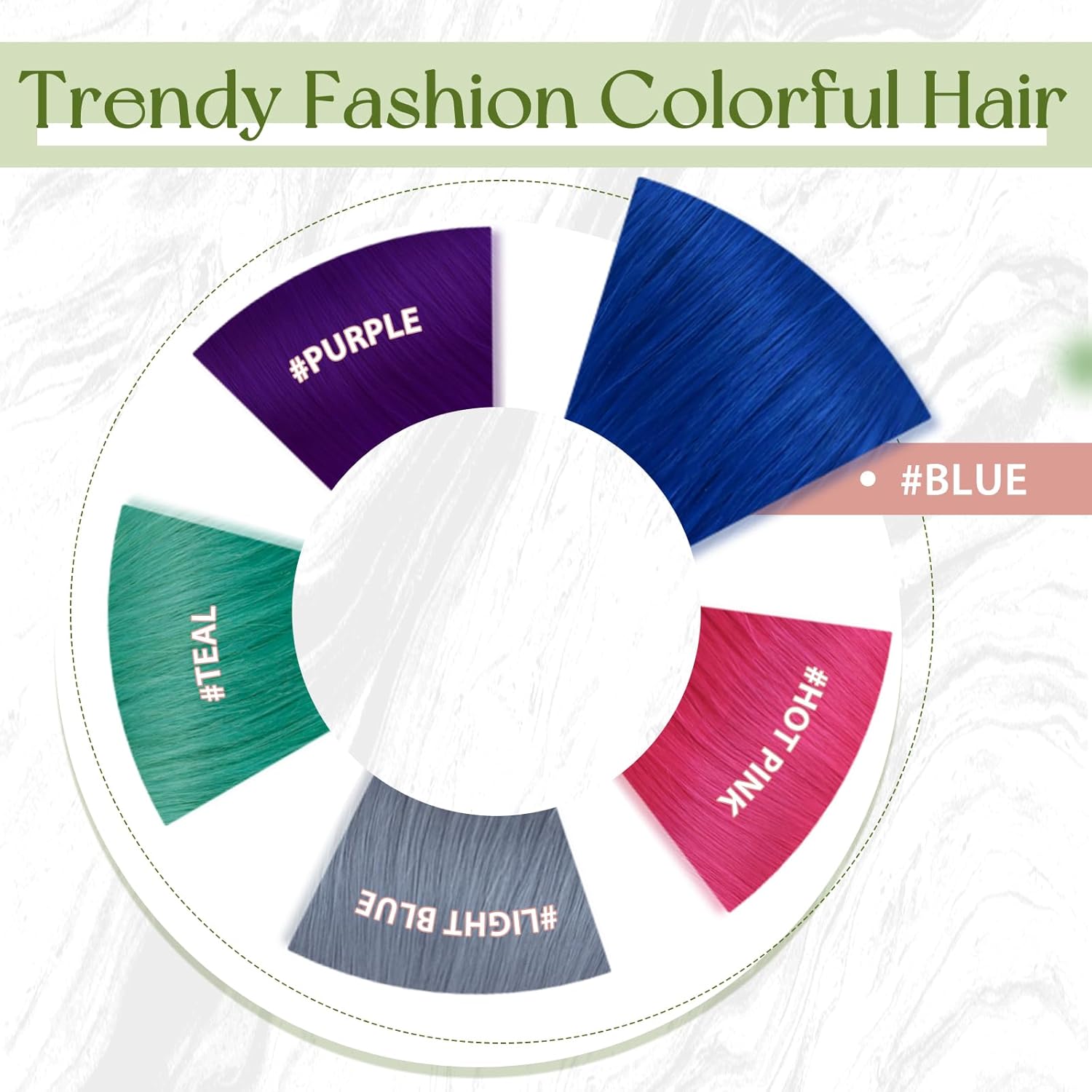 RUNATURE Microlink Hair Extensions Human Hair Colored Party Highlights Blue Hair Extensions Mciro Beads Extensions for Long Hair, Fashion Colorful Remy Hair, Silky Soft Natural Hair 20 Inch 25g 25s