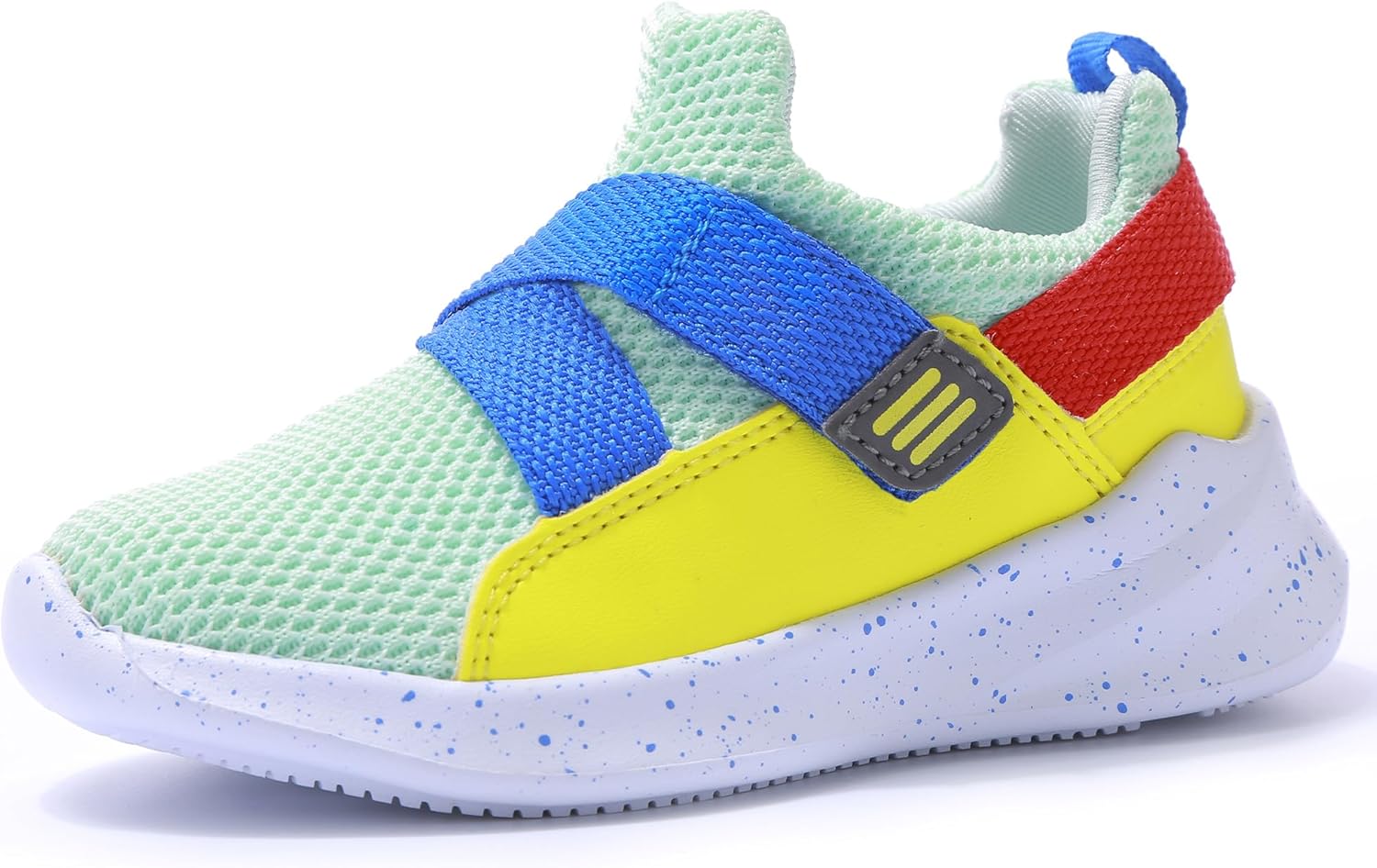 SKYWHEEL Toddler Tennis Shoes Boys Girls Barefoot Slip On Shoes Kids Lightweight Breathable Sports Sneakers for Walking Running