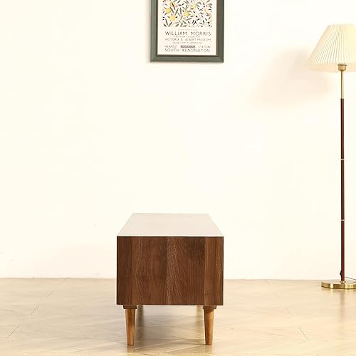 Miniatura 6 de YardGo Moderno soporte de TV de madera de 63 pulgadas, tamaño único, nogal