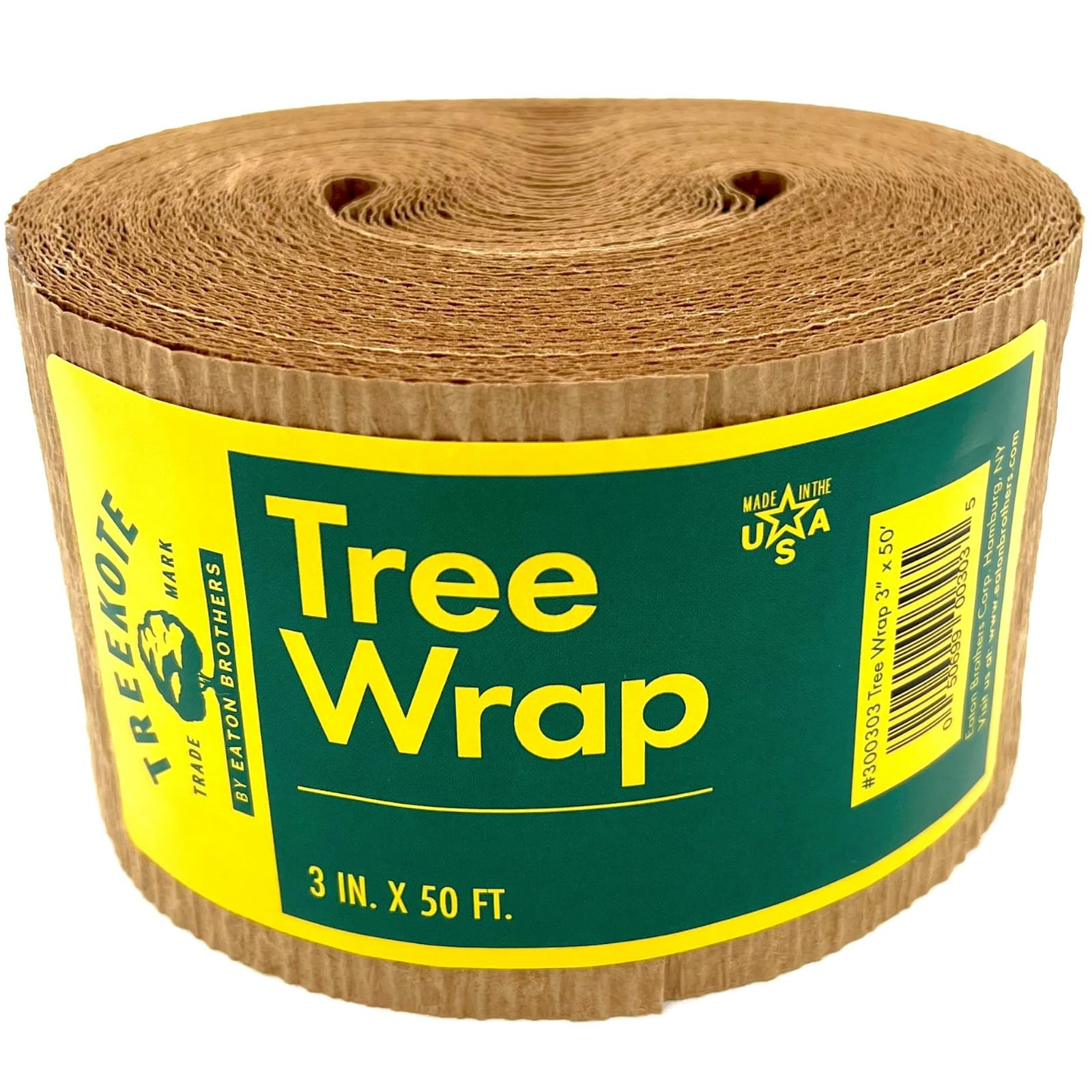 3"x50' Tree Wrap - Weather Resistant Tree Protection - Tree Trunk Wrap for Frost, Sun and Moisture - Tree Guard for Fruit trees, Shrubs and Saplings - Non Toxic