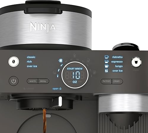 Miniatura 2 de Ninja CFN602 - Sistema barista de café expreso y café con función Ristretto, café de una sola porción, compatible con cápsula Nespresso, jarra de 12