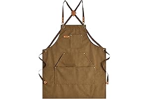 Shop Aprons for Men - Canvas Apron for Wood Working, Durable Work...