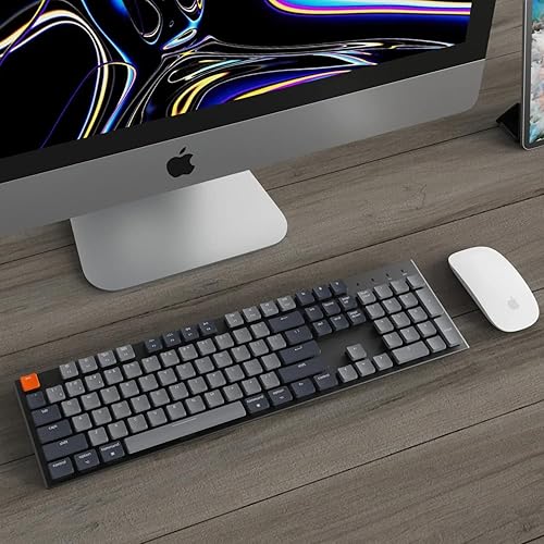 Miniatura 9 de Keychron K5 Teclado mecánico inalámbrico intercambiable en caliente BluetoothUSB con cable diseño de tamaño completo 104 teclas retroiluminación