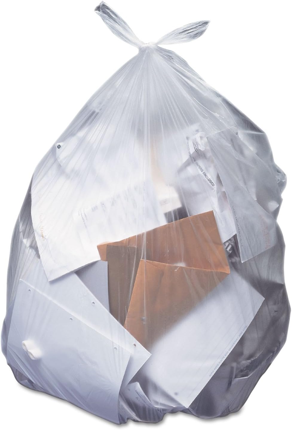 Heritage H8046MC Low-Density Can Liners, 40-45 gal, 0.55 mil, 40 x 46, Clear, 250/Carton