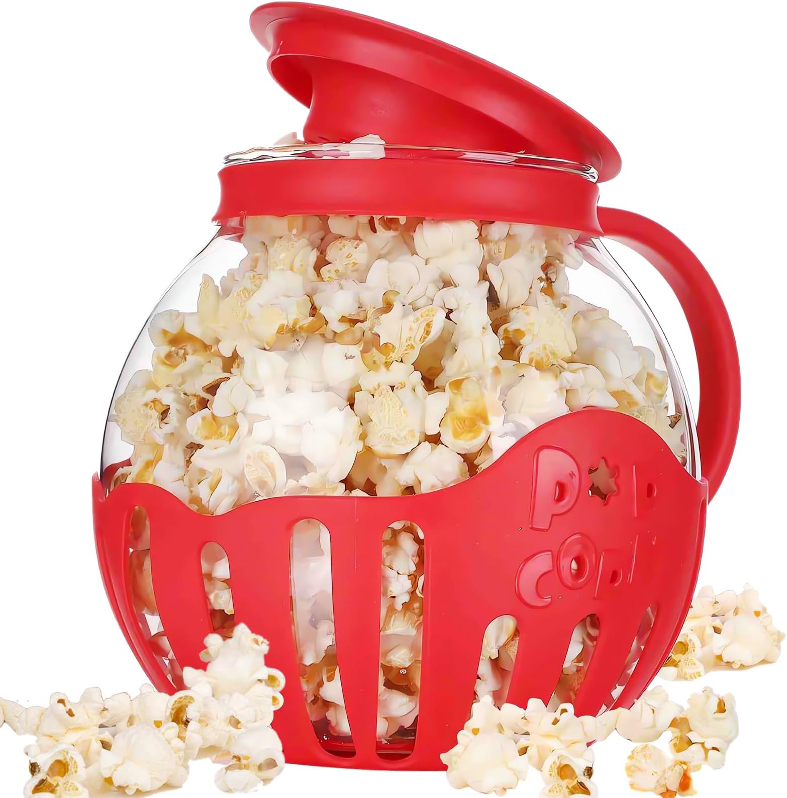 2 Cornets Popcorn Micro-Ondes sans huile NEUF val 21,99e en silicone Joseph Joseph Orange/Gris - Arts de la table