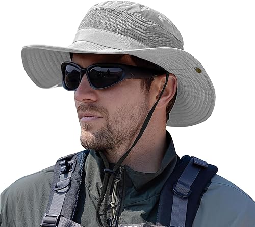 ZOORON Sun Hats for Men Women Fishing Hat UPF 50+ Breathable Wide Brim for Safari Beach Hiking Garden