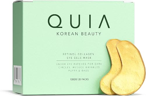 QUIA Collagen Firming Eye Patches – Smooths Fine Lines, and Under Eye Bags