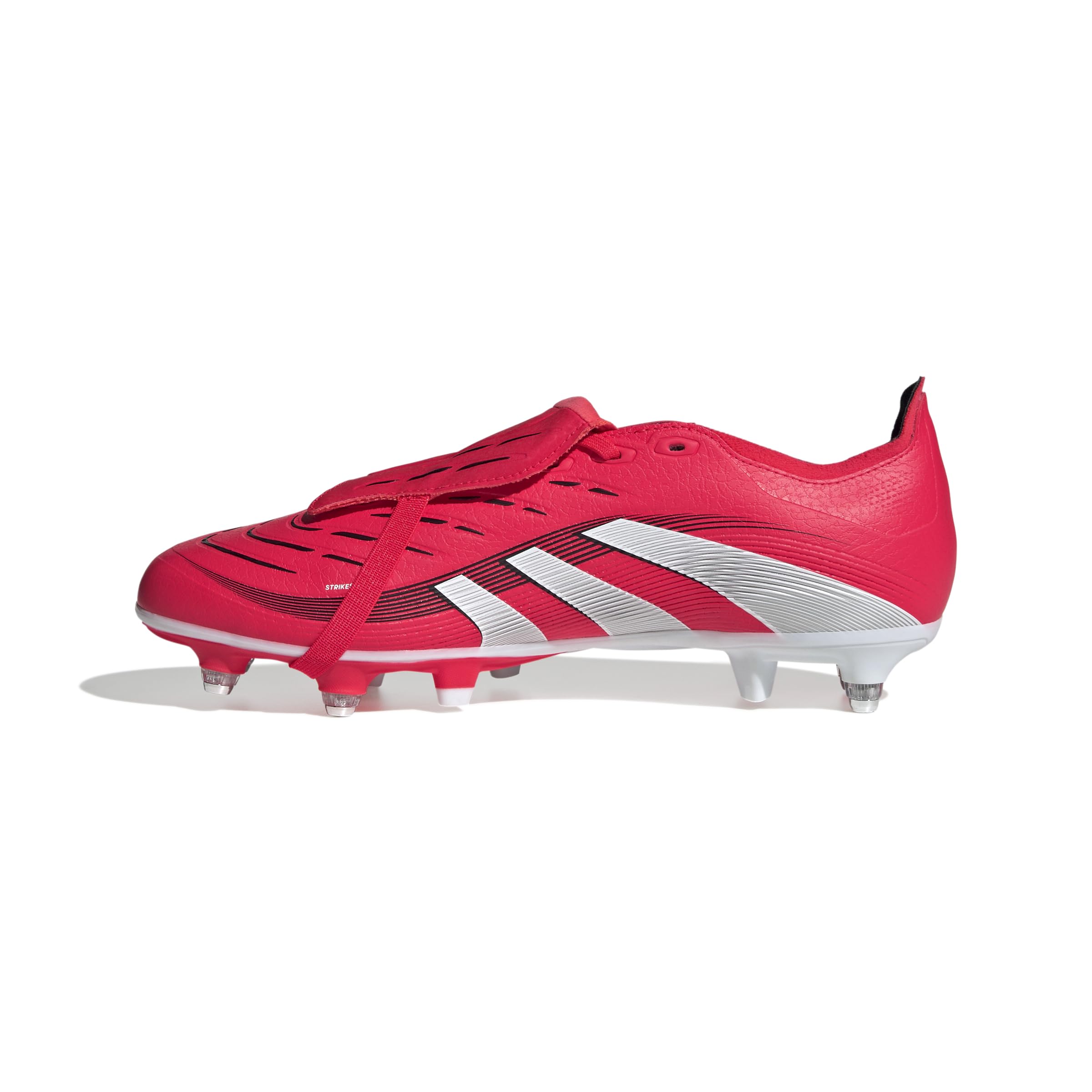 adidas Uniseks PREDATOR LEAGUE FOLD-OVER TONGUE Soft Ground Football boots, Lucid Red/Cloud White/Core Black, 44 EU
