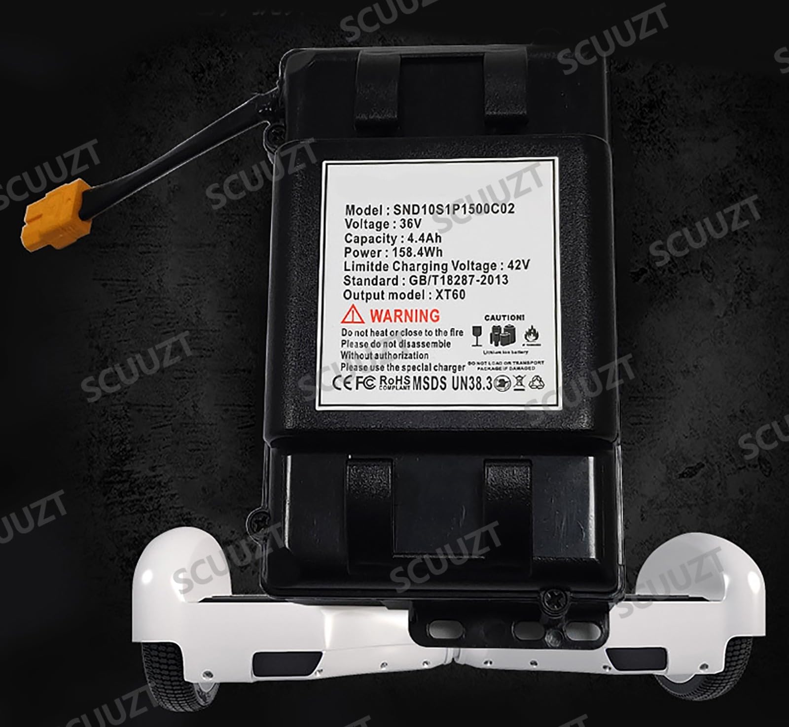Replacement Battery for Hoverboard 36V 2Ah 3Ah 4Ah 6Ah Rechargeable for Electric Scooters/Self-Balancing Boards, 72Wh-230.4Wh Motor