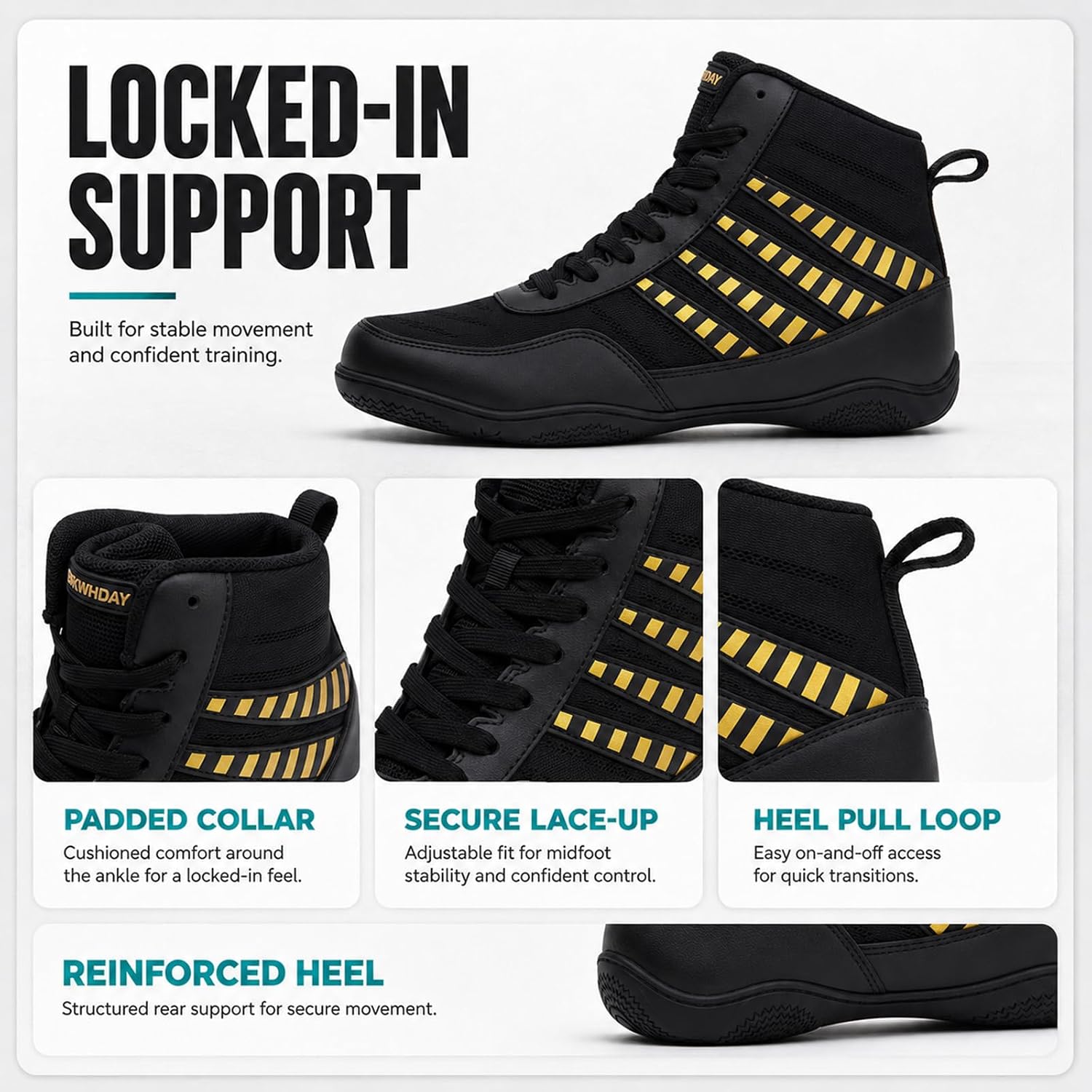 Wrestling Shoes Boxing Boots for Training Weightlifting