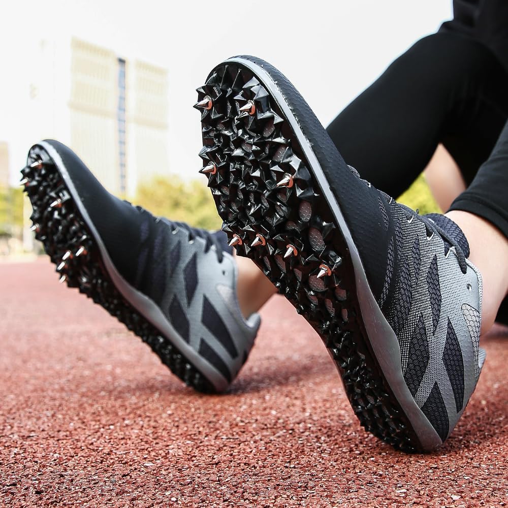 New Track and Field Shoes for Men Women Kids Boys Girls 8 Spikes 100-400 Meter Running Racing Shoes Professional Sprint Sport Sneakers