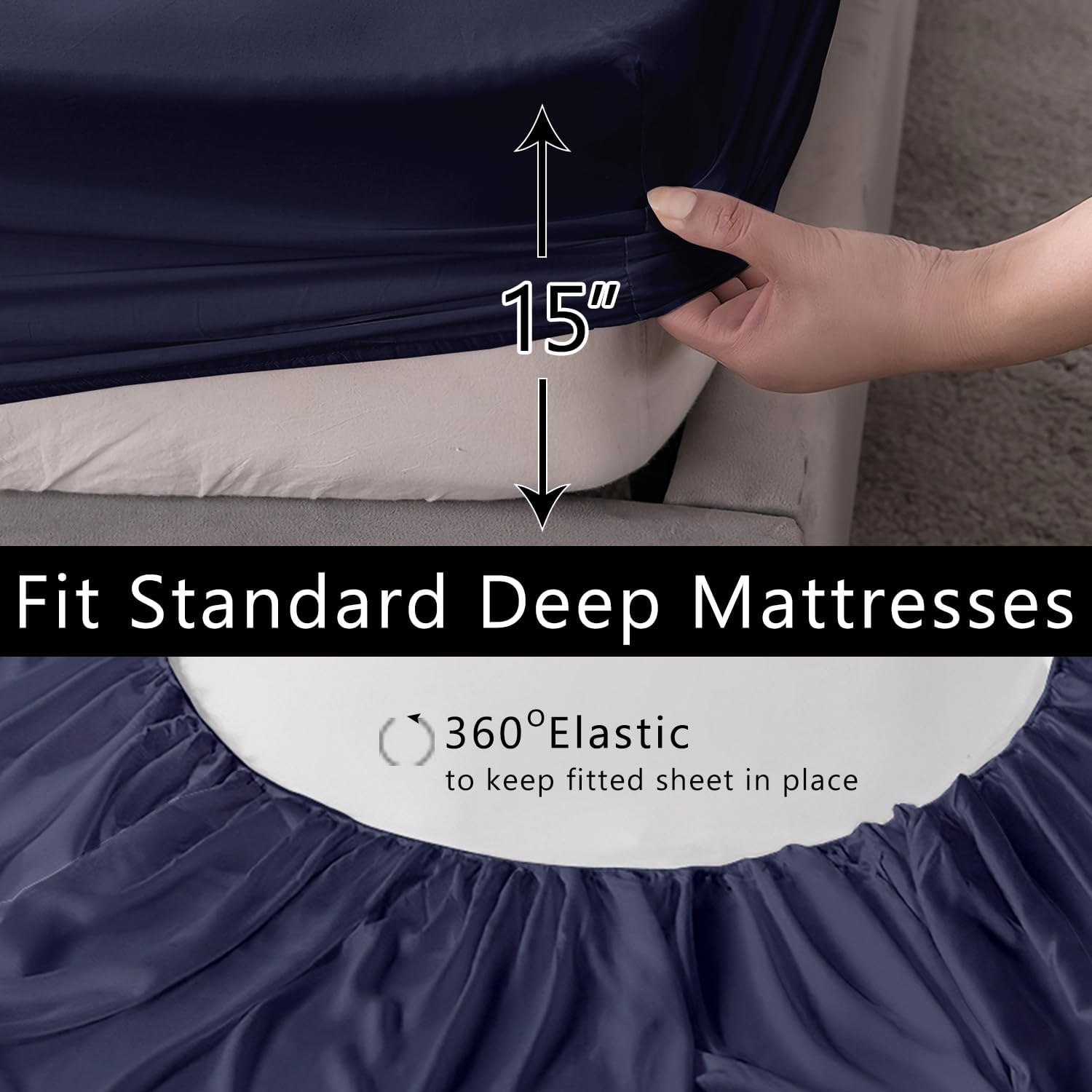 AILONEN Racing Car Comforter Set,7-Piece Cool Speed Race Car Bedding Set Bed in a Bag Full Size,Automobile Extreme Sport Comforter & Fitted Sheet & Flat Sheet & 2 Pillowcases,Soft Microfiber