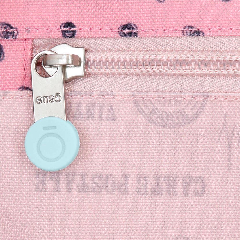 Enso Bonjour Mochila Preescolar con Carro Rosa 23x28x10 cms Poliéster 6,44L
