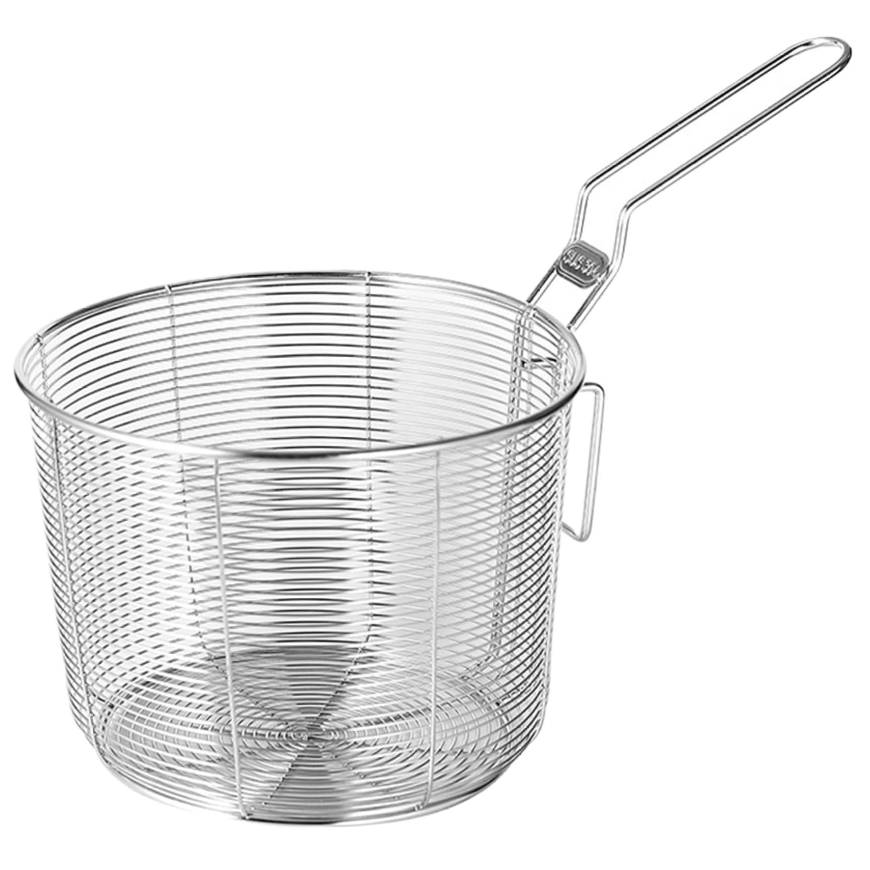 Tsawntd Fryer Basket with Handle Stainless Steel Fry Basket Food Grade 6.3in Frying Fine Mesh Deep Fryer for Frying Oil Filtering Draining Fry