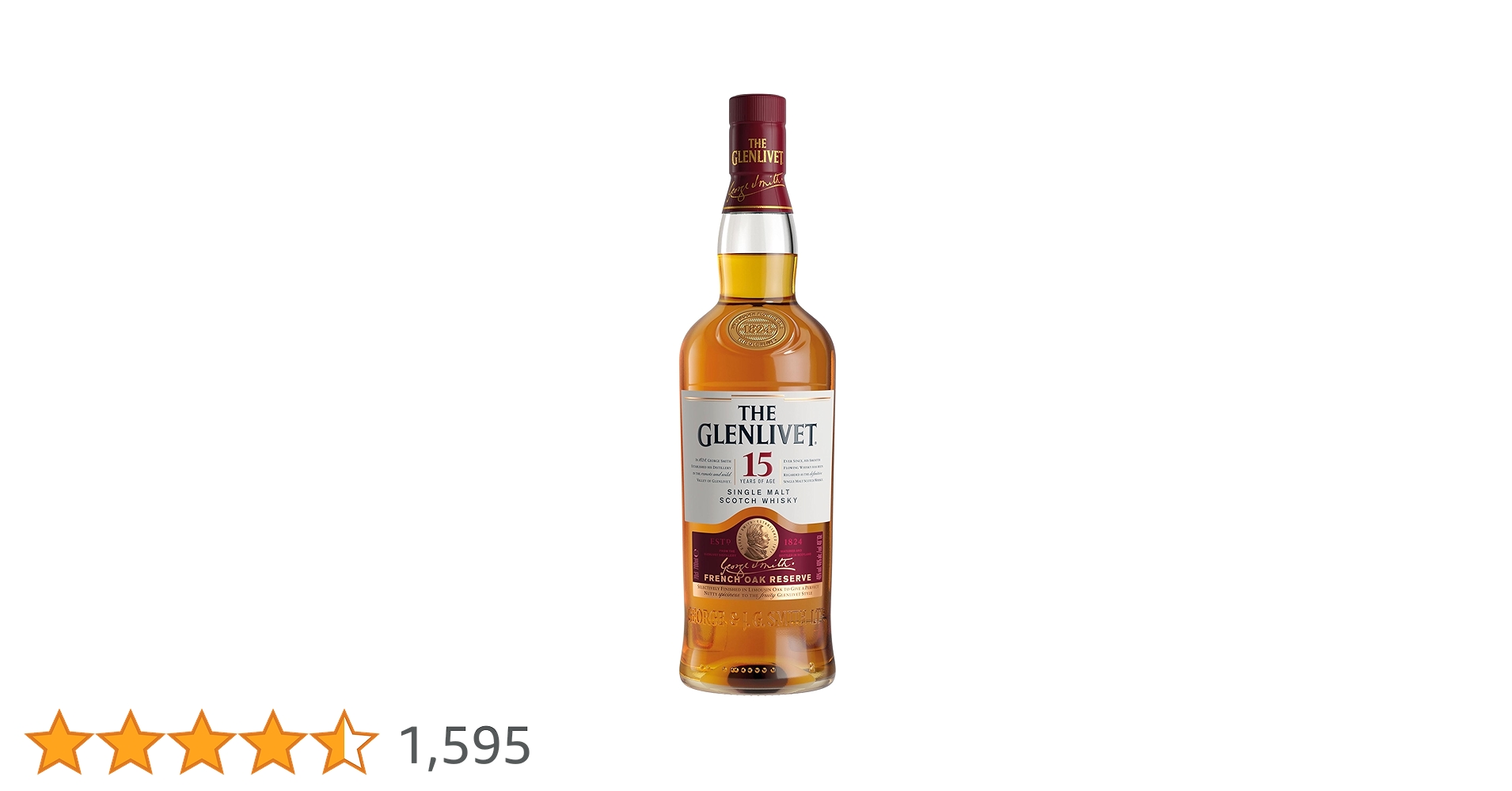 THE GLENLIVET グレンリベット 15年 ウイスキー 700ml Amazon.co.jp: ザ・グレンリベット15年 シングルモルトスコッチ