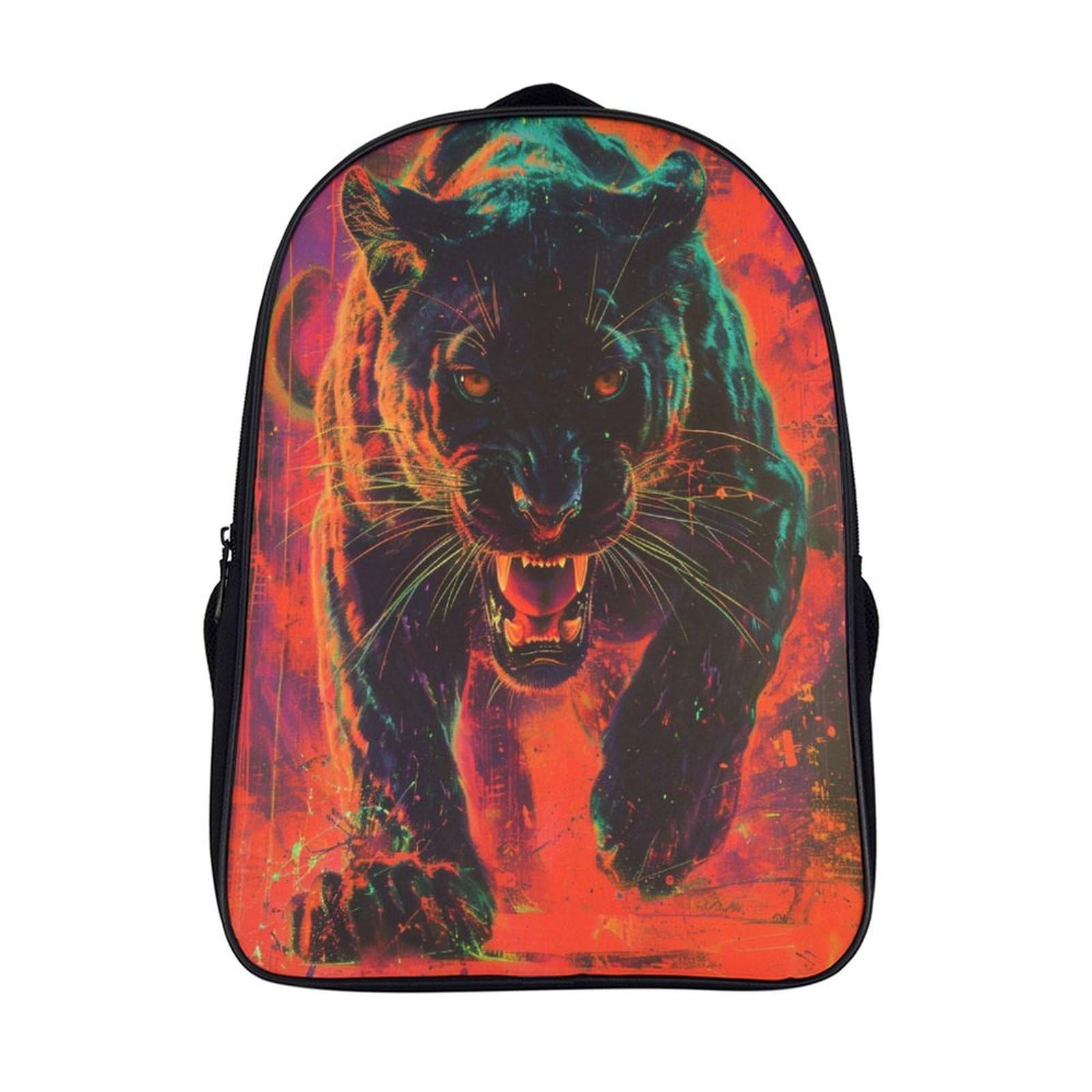 Mochila infantil Black Panther con estampado 3D y compartimento escolar de 40cm de altura 7