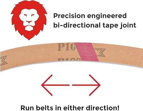 Red Label Abrasives 4 X 48 Inch 36 Grit Metal Grinding Zirconia Sanding Belts, 3 Pack