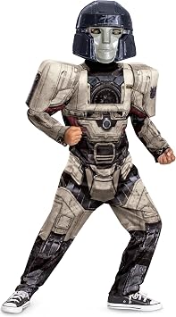 Disguise Megatron Transformers One Costume, Official Transformers Animated Movie Muscle Costume for Kids, Child Size 10-12