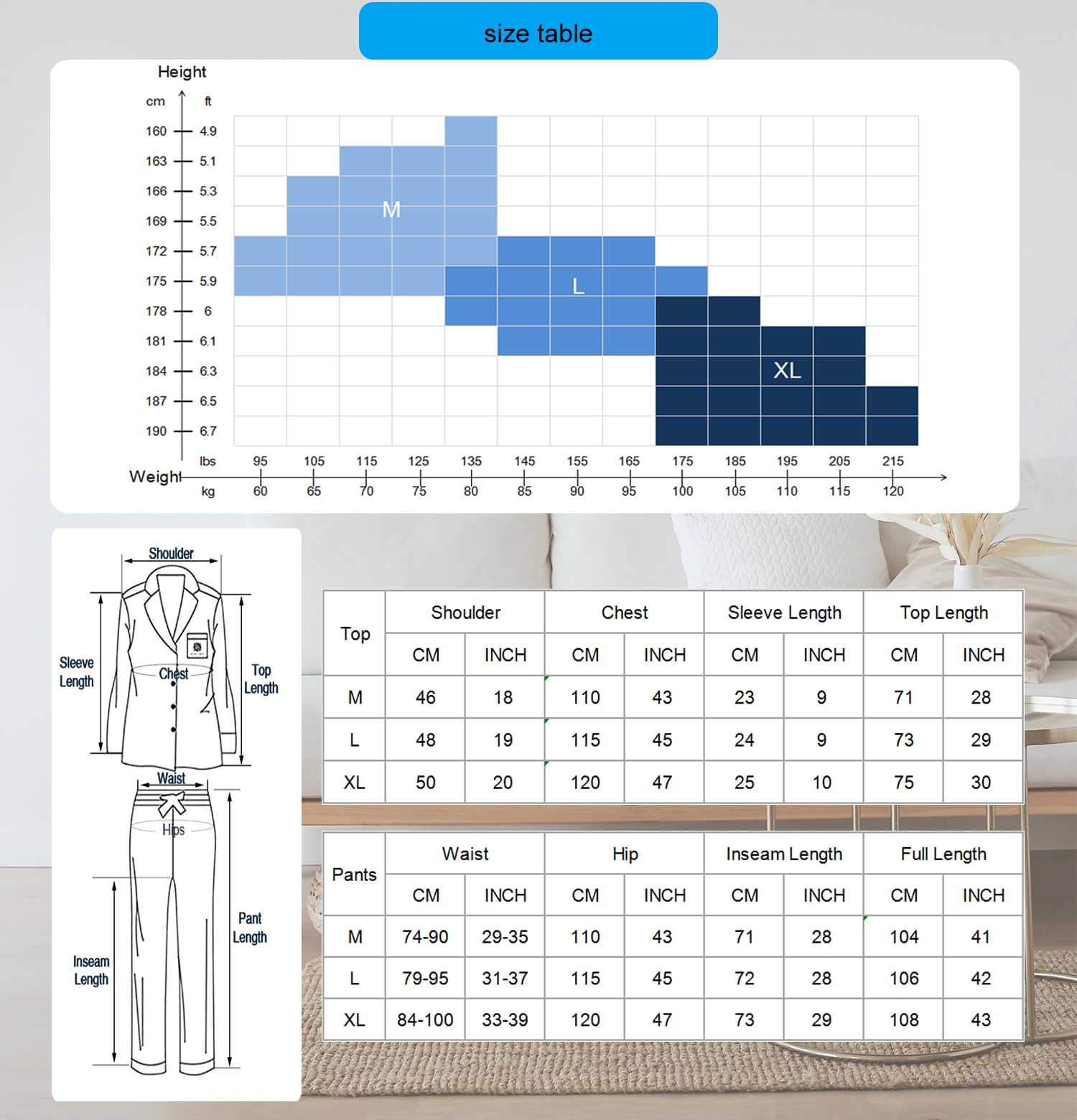 Bas de Pyjama Homme à Carreaux en Coton Peigné Pantalon de Détente avec Poches Lingerie de Nuit Confort Quotidien