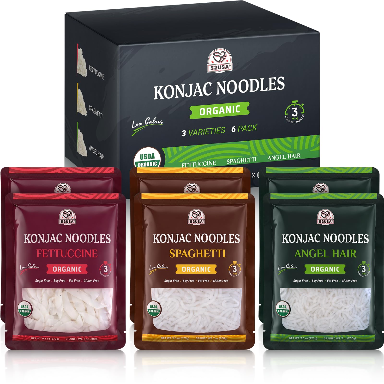 52USA USDA Organic Konjac Shirataki Noodle