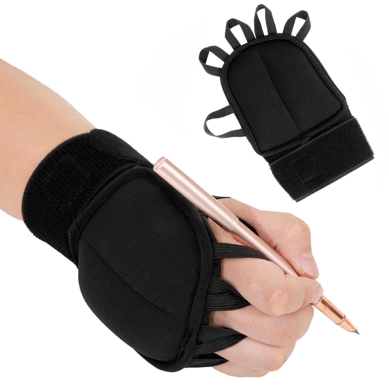 PGPBVLVGHM Hand weights for fine motor skills, weighted gloves for tremors, help for hand tremors and Parkinson's patients, writing weights & hand strengthening tool(Right)