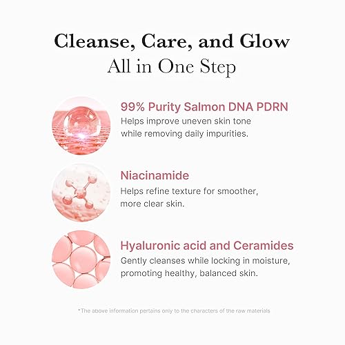 Miniatura 4 de medicube Limpiador espumoso PDRN Marshmallow, espuma limpiadora facial para el cuidado de los poros y tono de piel desigual, suave, hidratante y