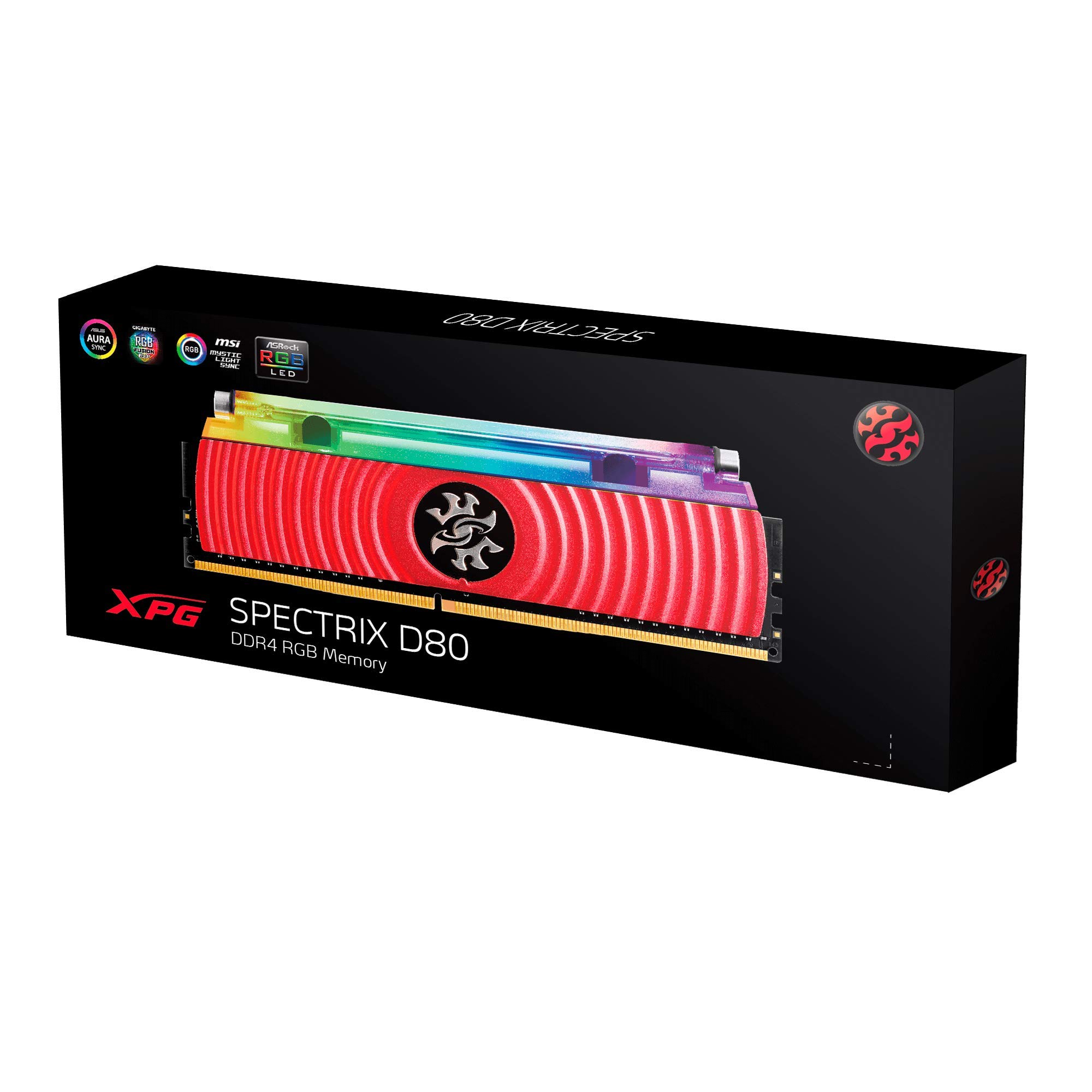 XPG SPECTRIX D80 16GB 2枚 DDR4 3200 RGB XPG SPECTRIX D80 16GB DDR4 3000MHz Memory Module (16GB, 2x8GB