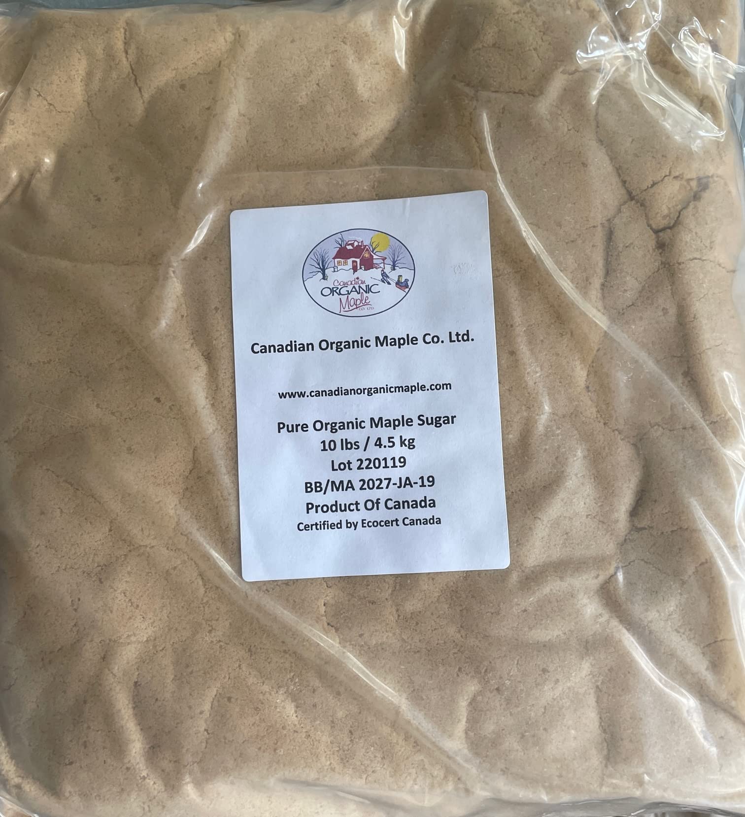 47° North Single Source Canadian Organic Maple Sugar (1x 10lb/ 4.54kg)