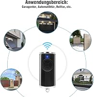 RUIZHI 868.3 MHz Garázskapu Távirányító 2 Darabos Csomag, Kompatibilis HSE-4-868-BS HSE2-868-BS HS4-868-BS Adókkal, Fekete 6