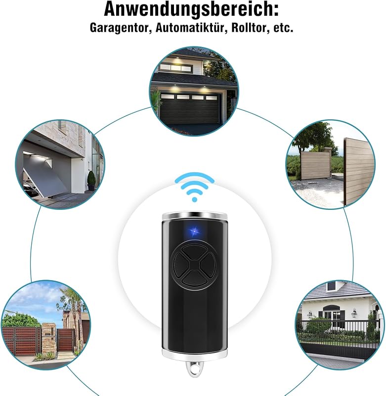 RUIZHI 868.3 MHz Garázskapu Távirányító 2 Darabos Csomag, Kompatibilis HSE-4-868-BS HSE2-868-BS HS4-868-BS Adókkal, Fekete