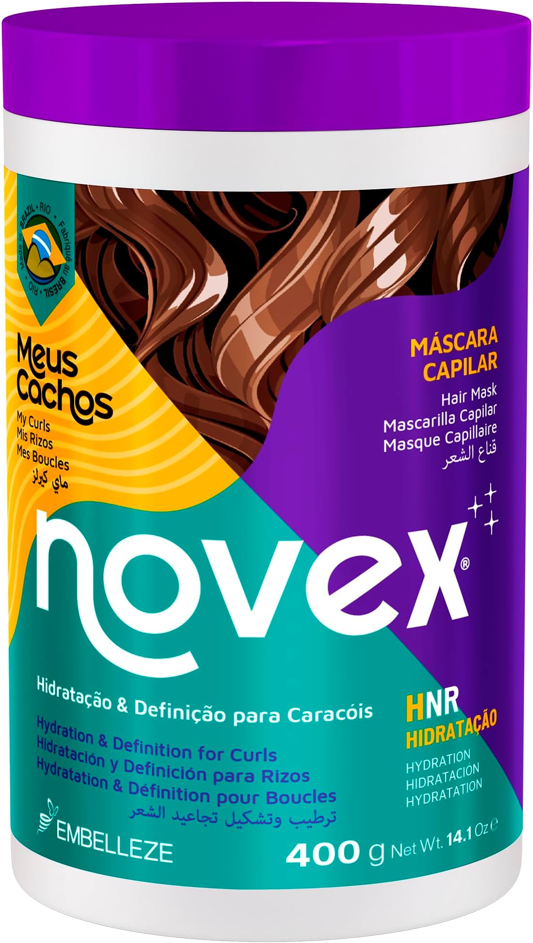 My Curls Memorizer Deep Conditioning Hair Mask Cream Treatment 14oz | Creme de Tratamento para Cabelos Cacheados 400g