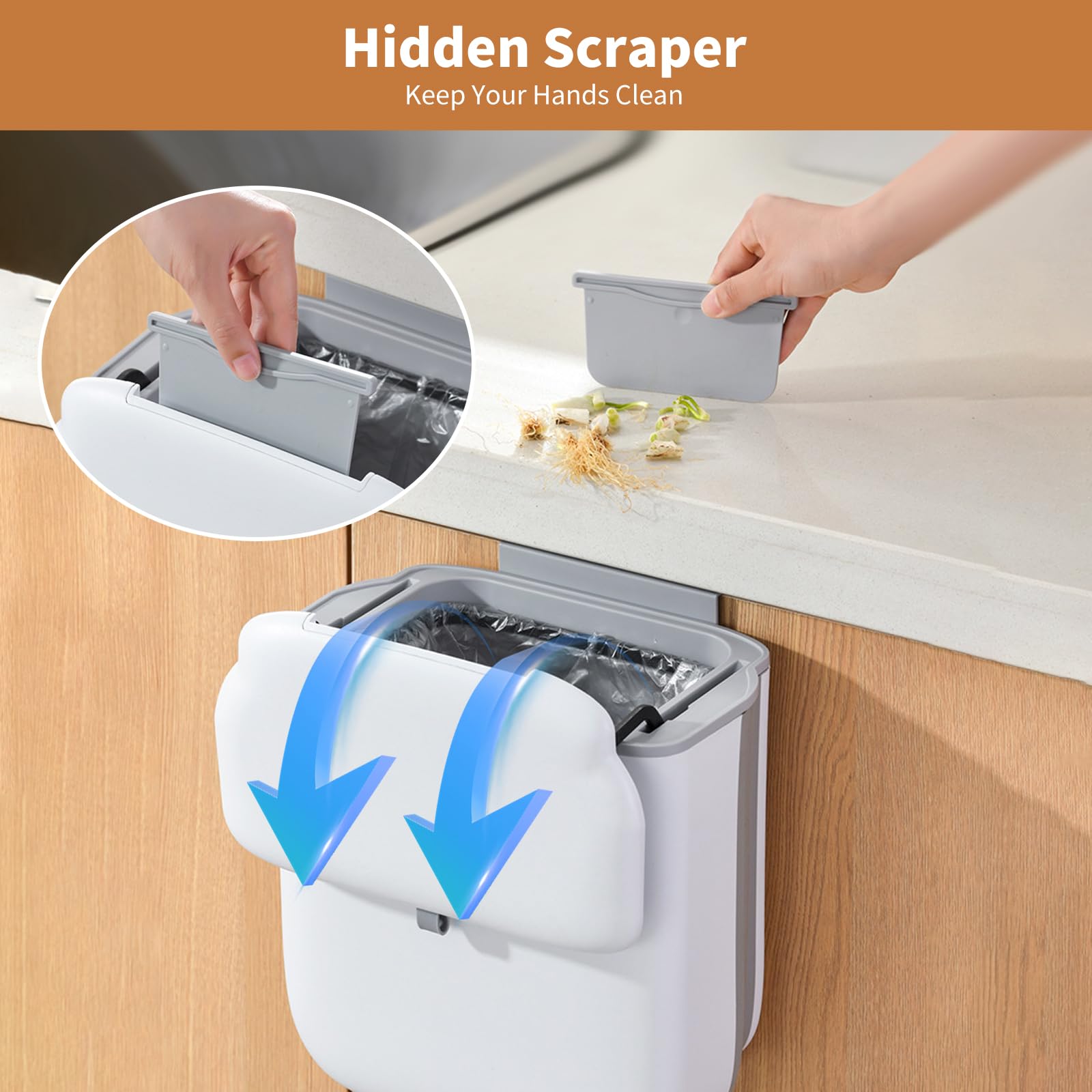 Aufhängbarer Camping Mülleimer 10L - Faltbarer Abfalleimer Für Wohnmobil