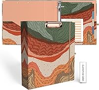 Vista 26 de EYROZILL Mini carpeta de 3 anillas, 5.5 x 8.5 pulgadas, 2 pulgadas, estampado de vaca