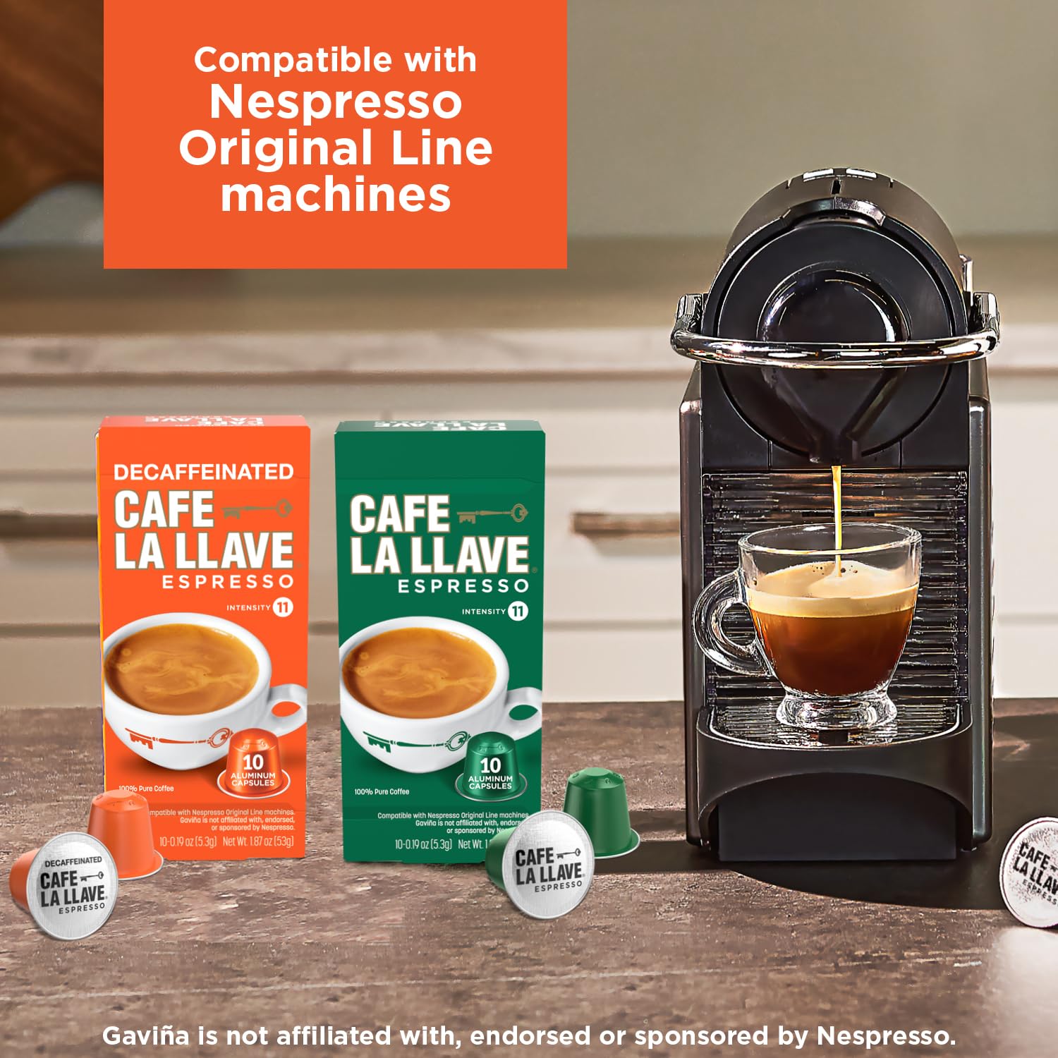Amazon.com: Cafe La Llave Decaf Latin Style Espresso Pods, Dark