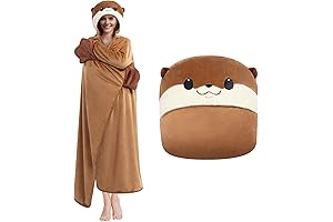 Otter Wearable Hooded Blanket